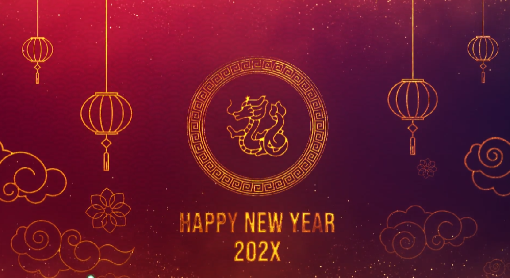 AE模板 中国风喜庆新年LOGO片头动画 Chinese New Year