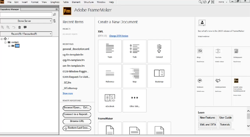 Adobe FrameMaker 桌面级页面排版工具