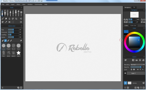 Rebelle下载-水彩画制作工具下载，开启水彩艺术的奇妙之旅