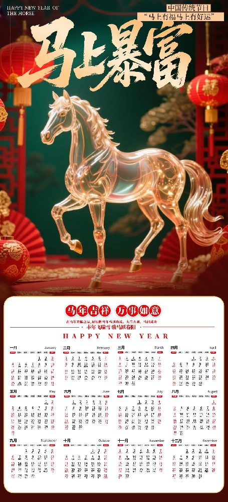 PSD源文件｜2026日历创意模板集，一键解锁省心设计，新年出图快人一步！