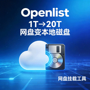 Openlist 网盘挂载工具，1T—>20T，网盘可变本地磁盘！